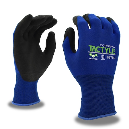 Cordova Machine Knit Coated Gloves, S 12 PK 6670L